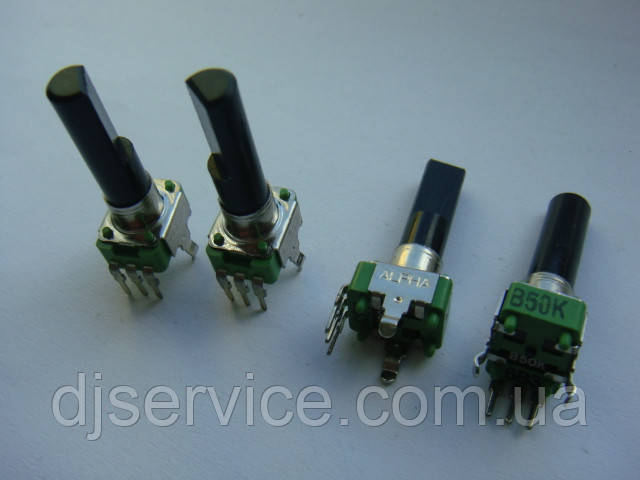 Потенціометр ALPHA b50k 23mm MID для пультів, колонок RCF tt25a, фото 1