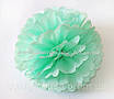 Паперові помпони з тиш'ю «Cool Mint», діаметр 25 см., фото 2