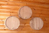 Зріз (торець) бочки декоративний з дуба (Ø до 30 см.), фото 4