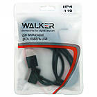 Дата кабель Apple 30-Pin to USB Walker 110 (iPhone 4, iPad 2) Black, фото 2