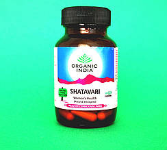 Шатавари Organic India Shatavari 400 мг, 60 капсул