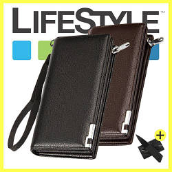 Чоловічий гаманець портмоне клатч Baellerry New Classic + Подарунок!! Ніж-візитка