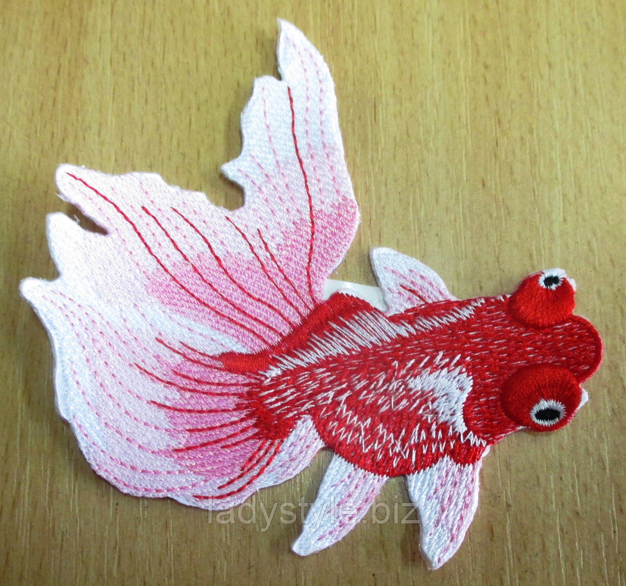 Гарна вишивка "Золота рибка" червона від студії LadyStyle.Biz