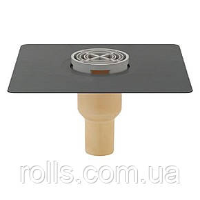 Балконна воронка SitaMini з ПВХ-фланцем DN 50/70, з поліуретану, утеплена. , фото 1