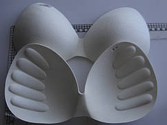 Чашечки білі під бюст. цільні бавовна Польща