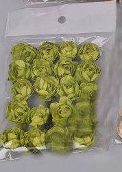 Бутон'єрка Півонії 2 см маленькі паперові квіти на дроті, фото 1