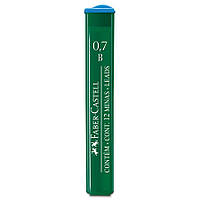 Грифель 0,7 мм B 12 штук у пеналі Faber-Castell 9127