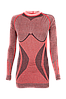 Комплект жіночої спортивної термобілизни з вовни альпаки XS Червоний Haster, фото 2