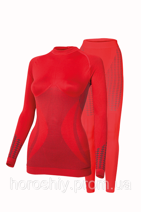 Комплект жіночої спортивної термобілизни L-XL Червоний Haster UltraClima