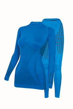 Комплект жіночої спортивної термобілизни M-L Синій Haster UltraClima