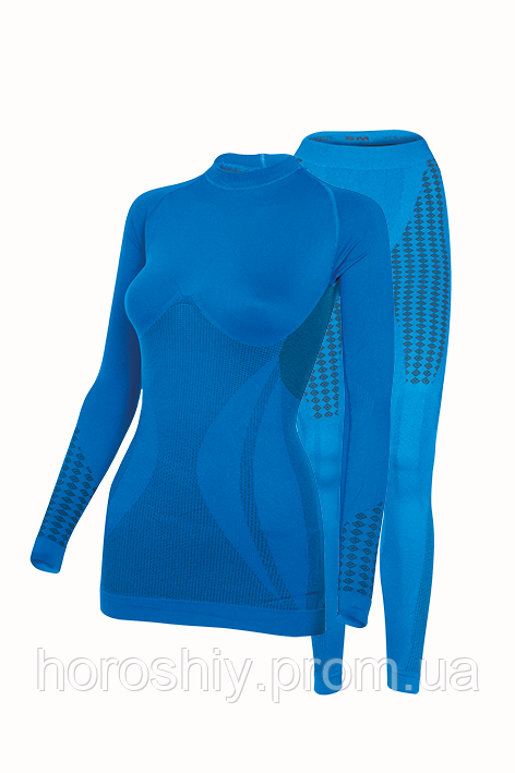 Комплект жіночої спортивної термобілизни S-M Синій Haster UltraClima