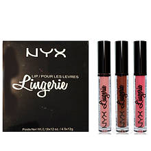 Рідка матова помада для губ NYX Lip Lingerie Палітра 12 шт