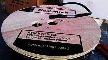 Телевізійний кабель Finmark F660 BVF з водовідштовхувальним гелем, 305 м