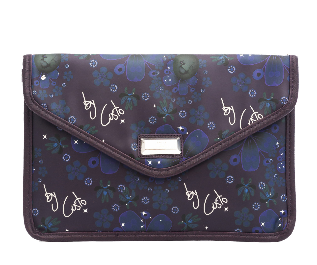 Жіноча сумка-клатч, одне відділення, квітковий принт, фото 1