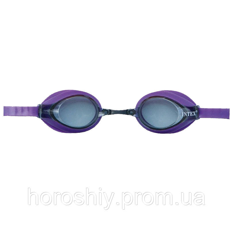 Дитячі окуляри для плавання гіпоалергенні Бузковий Intex