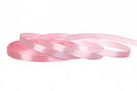 Лента атласная 6 мм 33 метра нежно-розовый