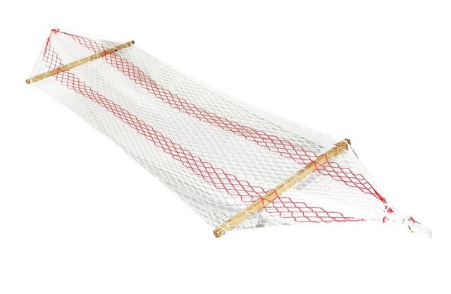 Гамак A1001 cетка из полипропилену 320x80 бело-красный