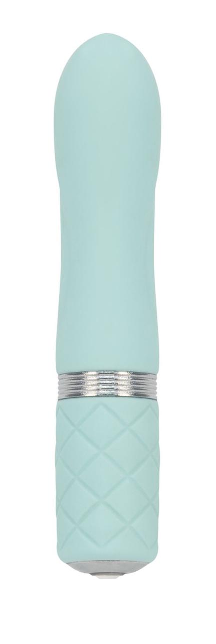 Розкішний вібратор PILLOW TALK - Flirty Teal з кристалом Swarovski