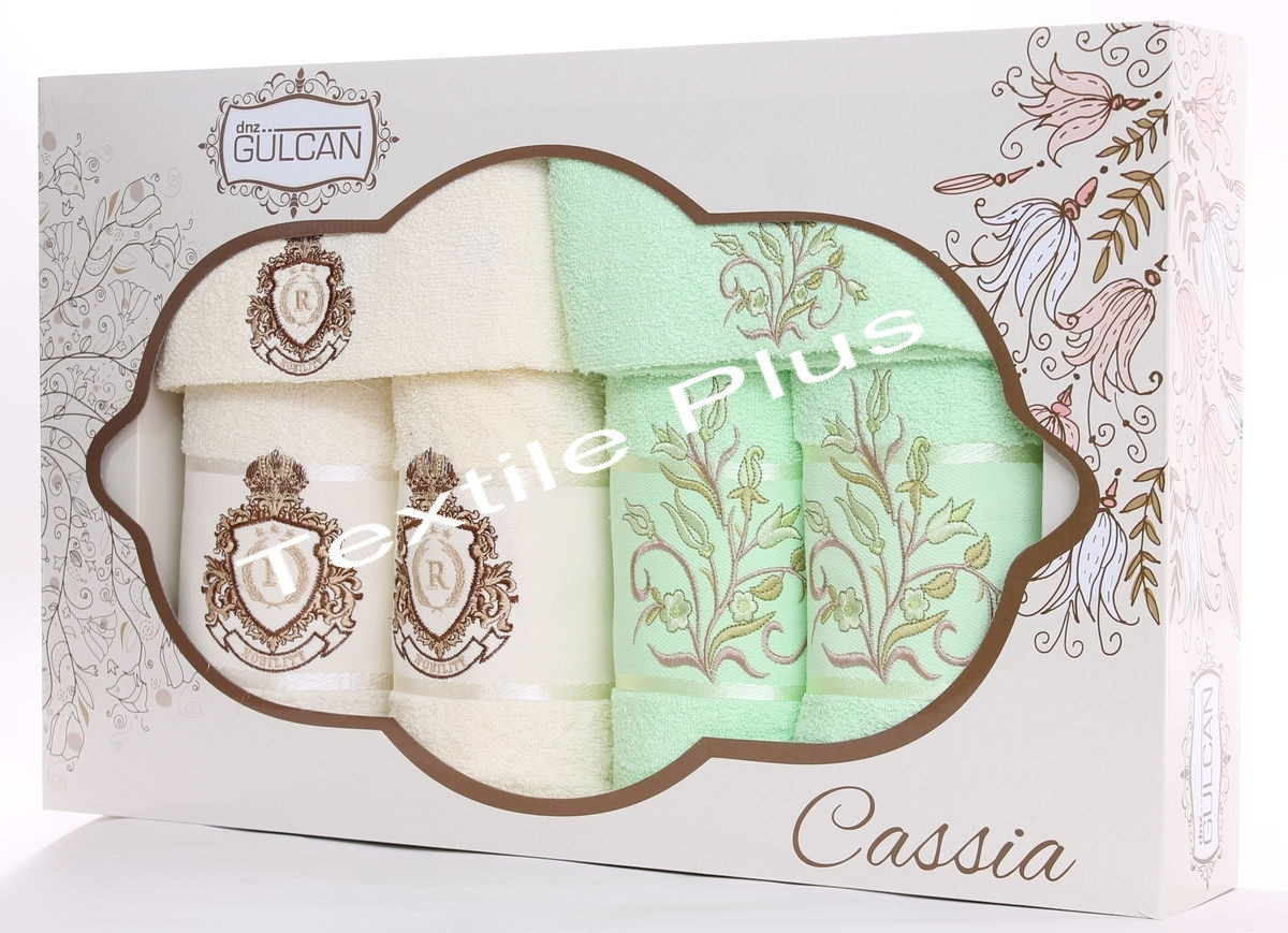 Набір махрових рушників Gulcan 6шт Туреччина