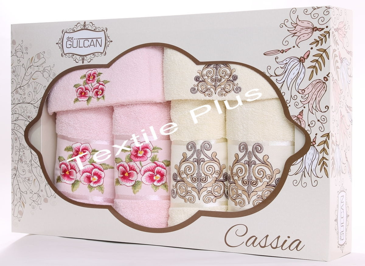 Набір махрових рушників Gulcan 6шт Туреччина