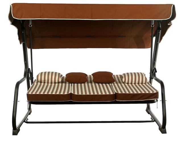 Диван-качели AURORA тексилк коричневый 3 Диван-качели AURORA тексилк коричневый 3