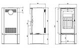 Сталева піч Defro home orbis log, фото 5