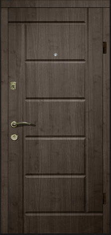 Двері квартирні, серія Еліт Т-13, модель 116, гнутий профіль, коробка 130 мм, полотно 100мм, Securemme, фото 2