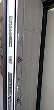 Двері квартирні, серія Еліт Т-13, модель 116, гнутий профіль, коробка 130 мм, полотно 100мм, Securemme, фото 2