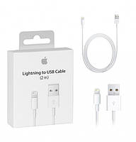 Кабель Lightning 2м Apple MFI оригинал Foxconn MD819ZM/A A1480 для Iphone 5 6 7 8 X XS XR Ipad Air Pro Mini