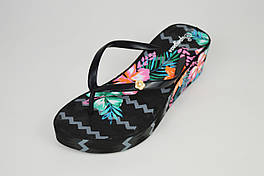 В'єтнамки чорні квіти Super Gear 1518