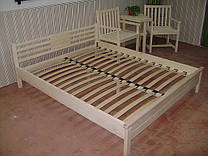 Дерев'яне ліжко "Кім". Масив - сосна (без покриття).