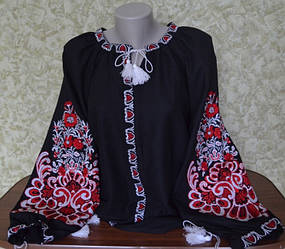 Вишита сорочка "Барвиста" чорна