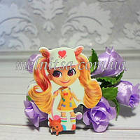 Пластиковый клеевой декор "Кукла Hairdorables -6", 4,2 х 3,5 см