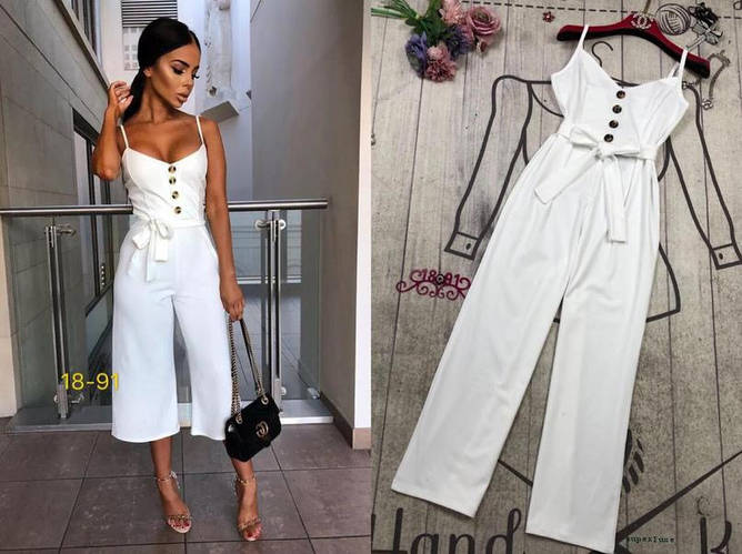 Купить Стильный женский комбинезон с кюлотами, цена 400 грн — Prom.ua ...