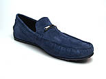 Літні темно-сині чоловічі мокасини перфорація взуття великих розмірів Rosso Avangard Cross Sapphire BS, фото 2