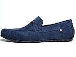 Літні темно-сині чоловічі мокасини перфорація взуття великих розмірів Rosso Avangard Cross Sapphire BS, фото 3
