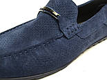 Літні темно-сині чоловічі мокасини перфорація взуття великих розмірів Rosso Avangard Cross Sapphire BS, фото 8