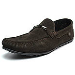 Коричневі жіночі замшеві мокасини з перфорацією Взуття великих розмірів 46-50 Rosso Avangard ETHEREAL BS, фото 10