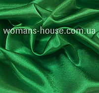 Ткань Креп сатин Зеленый (Трава)