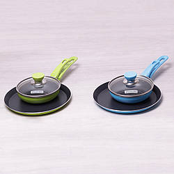 Набір Kamille з млинцевої сковороди 22см і маленькою сковороди 14см з антипригарним покриттям