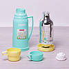Термос Kamille 600мл пластиковий зі скляною колбою, фото 5