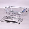 Марміт скляний 2л з металевою кришкою і підставкою, фото 3