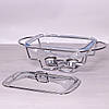 Марміт скляний 1.5 л з металевою кришкою і підставкою, фото 3
