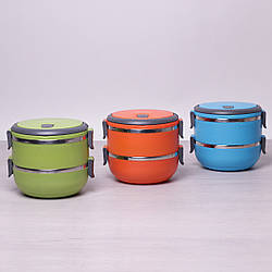 Ланч бокс подвійний Kamille 1400мл