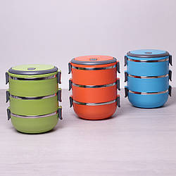 Ланч бокс потрійний Kamille 2100мл