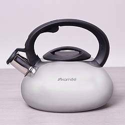 Чайник Kamille 2.5 л з нержавіючої сталі зі свистком