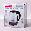 Чайник електричний Kamille 1.7 л з синім LED підсвічуванням, фото 8