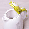 Чайник електричний Kamille електричний 1л пластиковий (білий c салатовим), фото 8