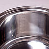 Каструля Kamille 5.1 л з нержавіючої сталі з кришкою і ручками порожнистими, фото 8