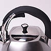 Чайник Kamille 3л з нержавіючої сталі зі свистком, фото 3